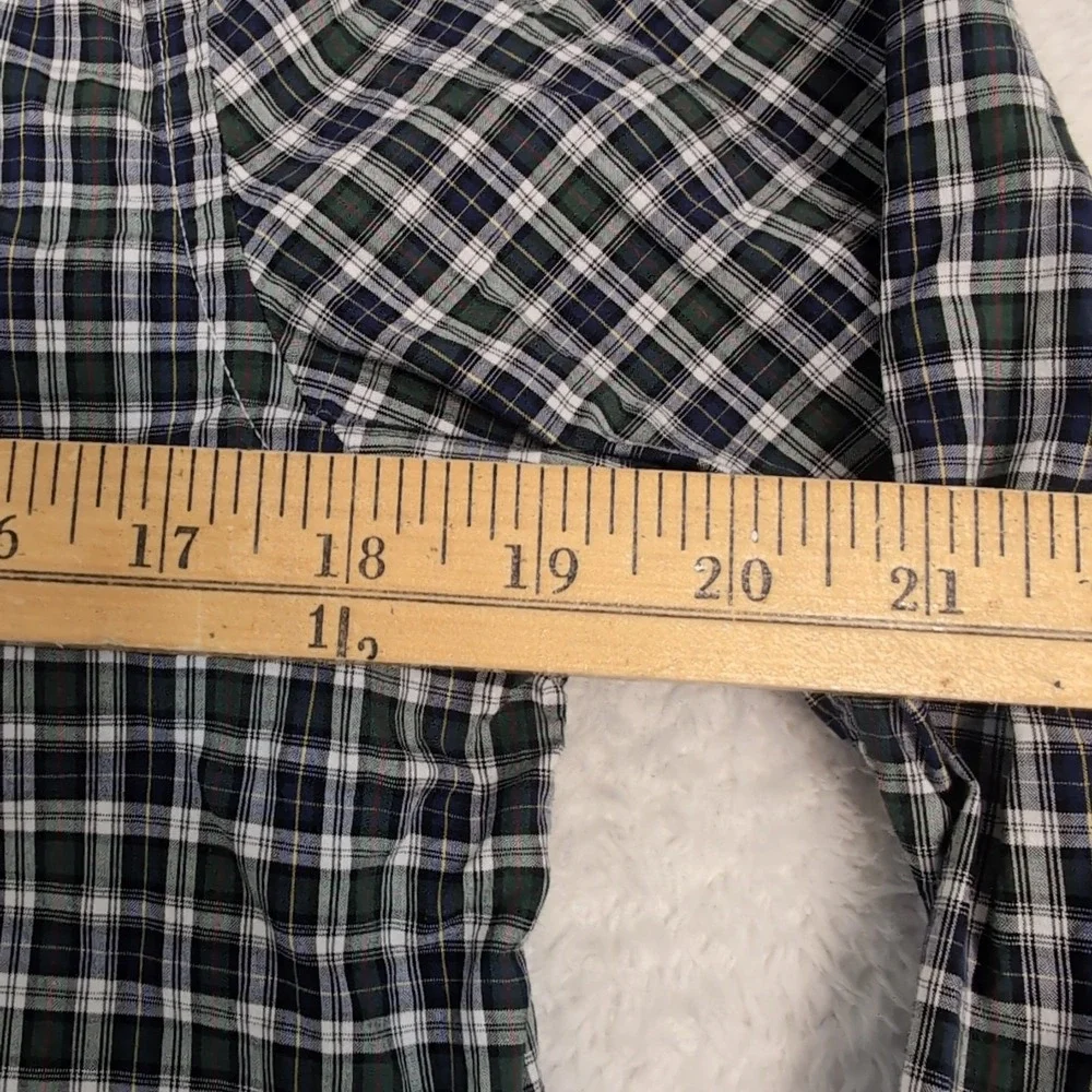 Polo Ralph Lauren Kid L 14-16 Multi Check Plaid L/S Button Down‎ Natural Stretch